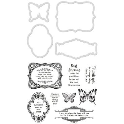 Kaisercraft Clear Stamps und Outline-Stanzschablonen - Romance